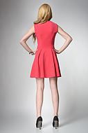 Plisserad klänning med kort kjol, XS - 5XL